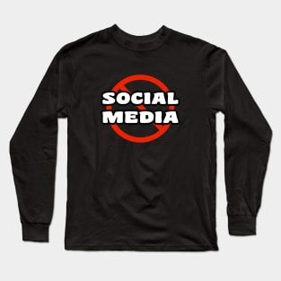 Social Media Ban T-shirt Long Sleeve T-Shirt